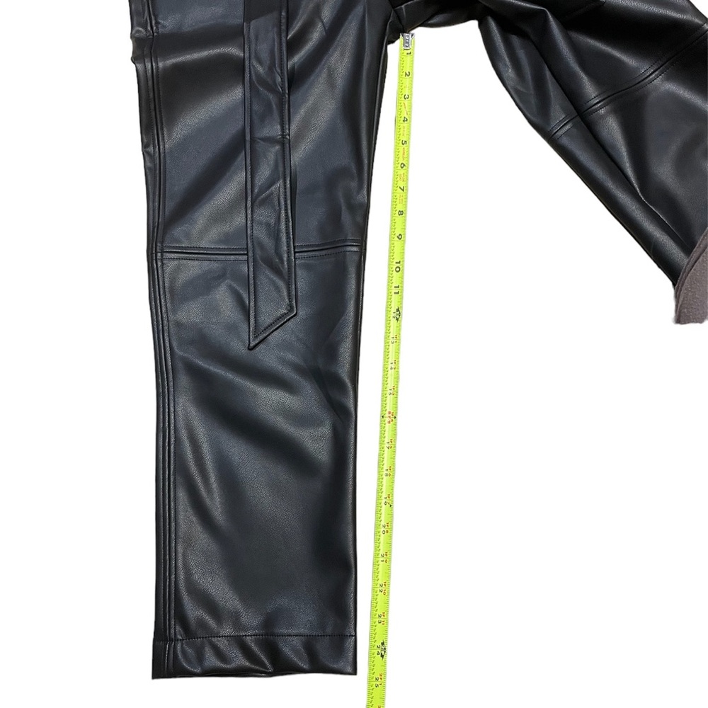 Shinestar Faux Leather Straight Leg Ankle Length Pants (size M) - Picture 7 of 8